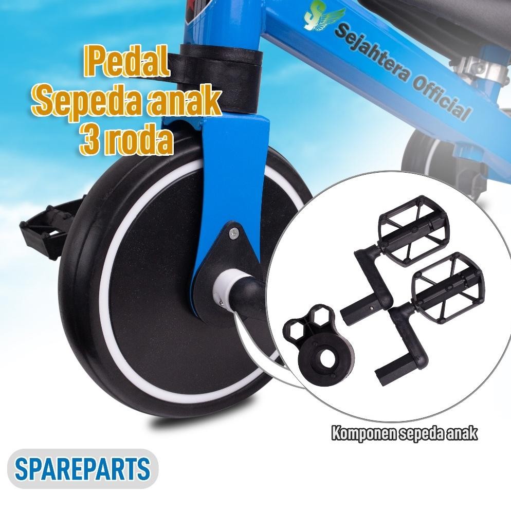1 Set Sparepart Goesan Pedal Sepeda Anak Tiga Roda Balance Bike Happy Baby Sepeda Anak 2 In 1
