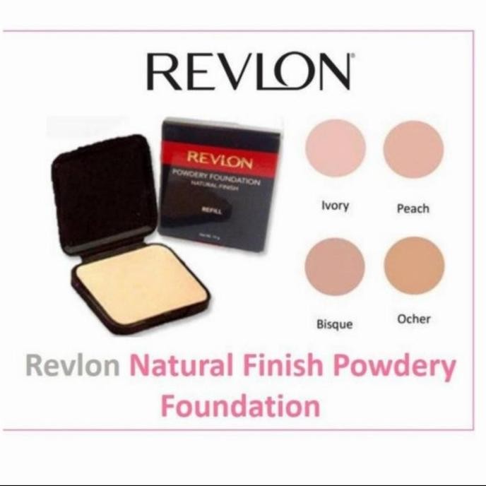 SIAP KIRIM REVLON POWDERY FOUNDATION REFILL - BEDAK PADAT WAJAH ORIGINAL TAHAN LAMA