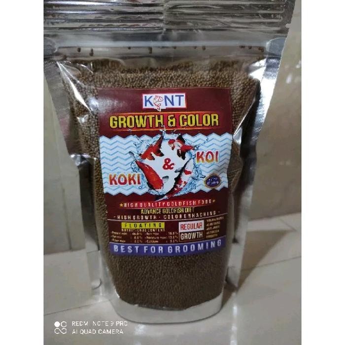 Pelet Ikan Pakan Koki Koi Kent Food Goldfish 250Gram Growth And Colour