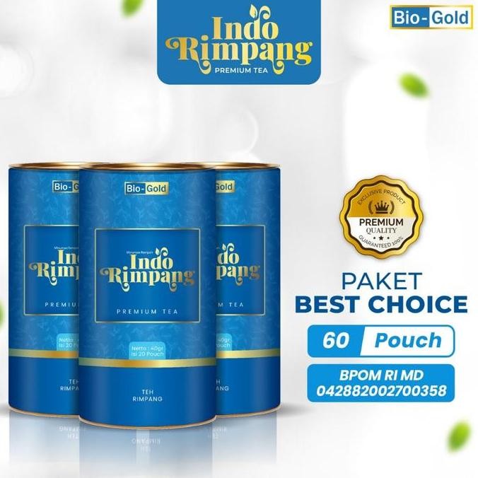 

Best Seller!, Paket 60X Minum 3 Botol Bio Gold Teh Indo Rimpang Bpom Premium Tea Celup Herbal Detox Tubuh Langsing