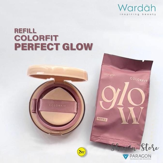 SIAP KIRIM WARDAH COLORFIT CUSHION REFILL - BEDAK GLOWING TAHAN LAMA SPF 40 PA++