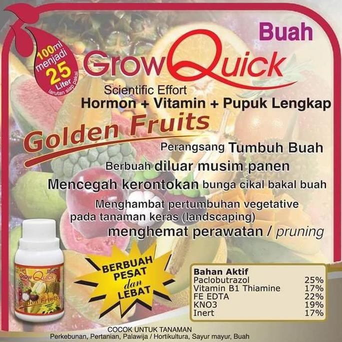 

Promo Terbaru!, Grow Quick Gf - Golden Fruit (Buah) 500Ml