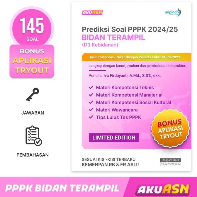 

Buku Prediksi Soal Pppk 2024/25 Bidan Terampil (D3 Kebidanan)