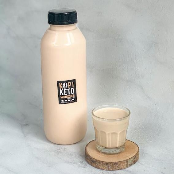 

Super Hot!, Teh Tarik Jumbo By Kopi Keto (500Ml / 1 Liter) -- Khusus Grab/Gojek