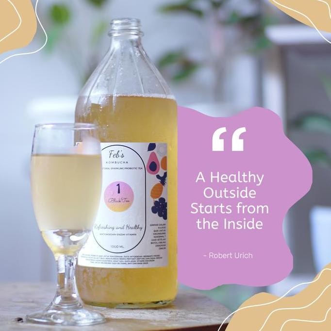 

New Arrival, Kombucha Black Tea 1 L