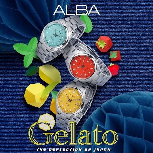new  Alba jam tangan unisex/ wanita AG8M37 gelato series original
