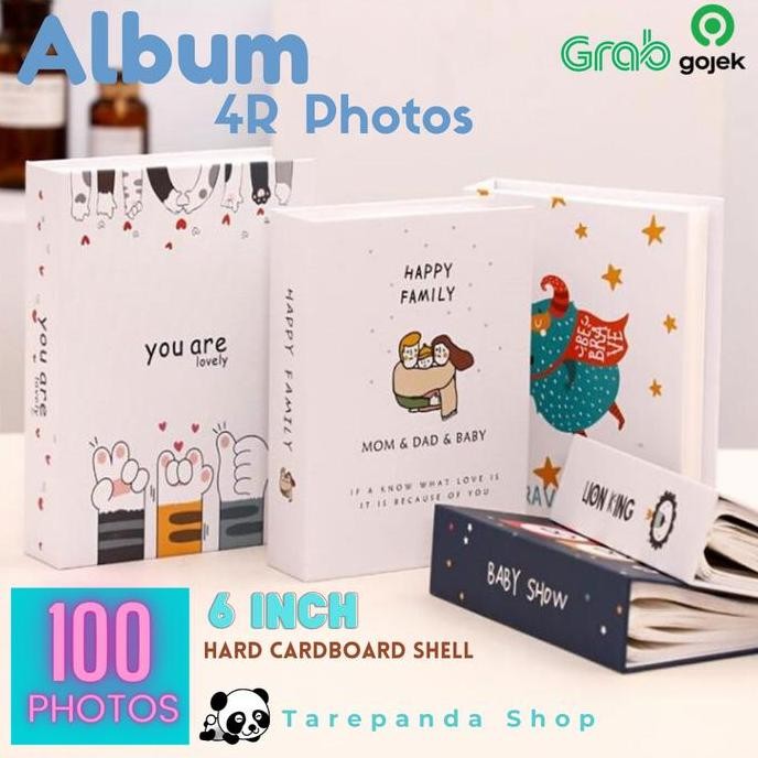 ready stock  Album Foto Photo Baby Wedding Family 3R 4R 6 inch 100 Pockets Slot