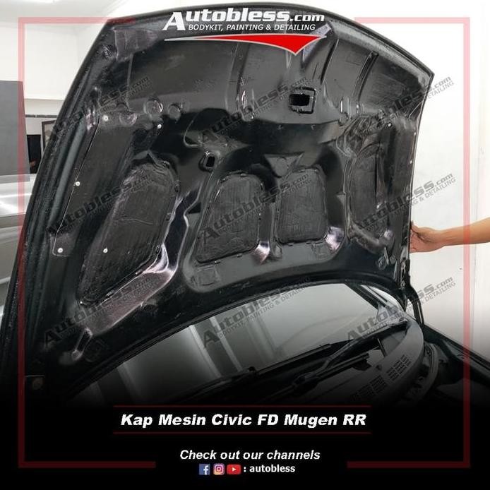 Kap Mesin Carbon Honda Civic FD (2006 - 2011) - Model Mugen RR