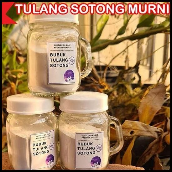 TULANG SOTONG MURNI CALCIUM MOON BUBUK 100GRAM TERMURAH TOPLES KACA