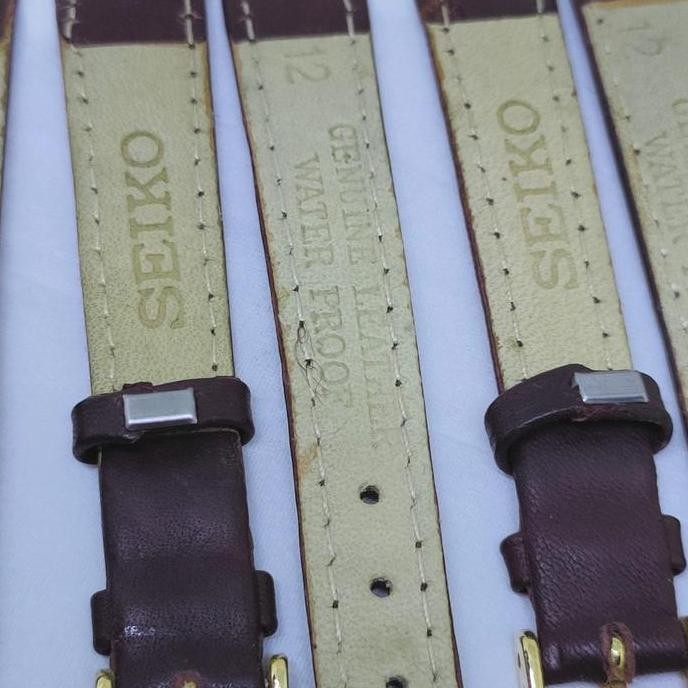 new  Seiko leatherstrap ladies 12mm buckle strap kulit jam tangan wanita