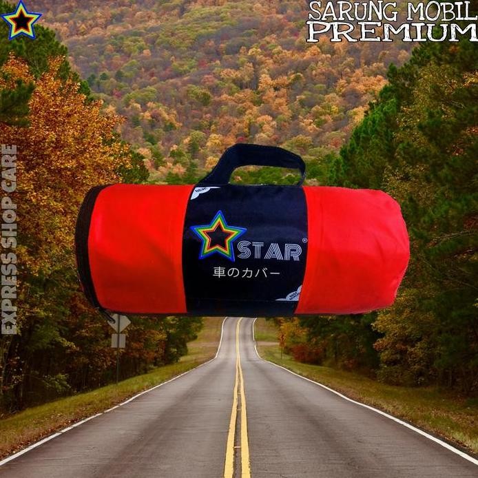 Sarung Mobil VIOS GEN 3 Polos MERAH Body Cover Vios Gen 3 PREMIUM