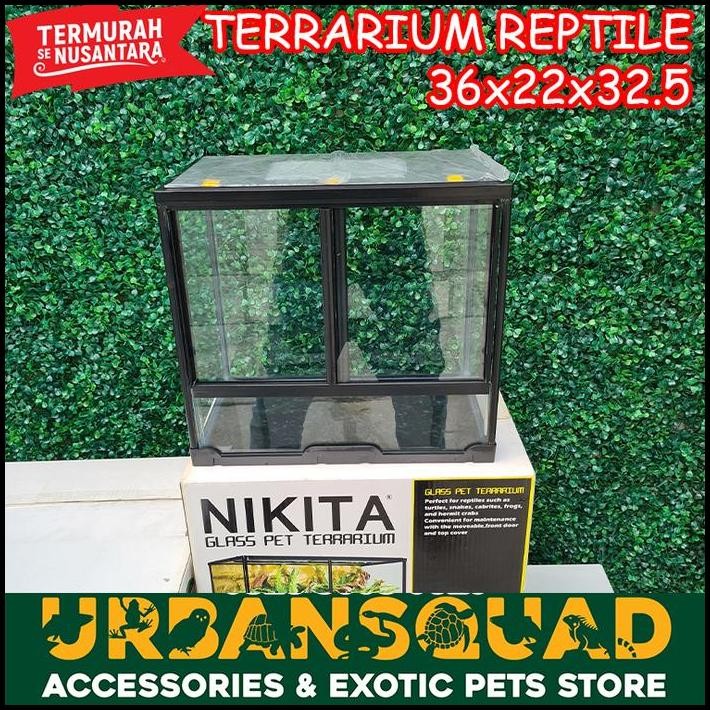 TERRARIUM NIKITA S 36x22x32.5CM SULCATA ALDABRA REDFOOT IGUANA BP BD