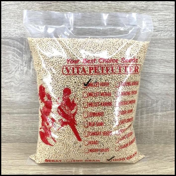 Millet Putih KARUNGAN 25 KG Milet Makanan Burung Lovebird Parkit 1 Kg