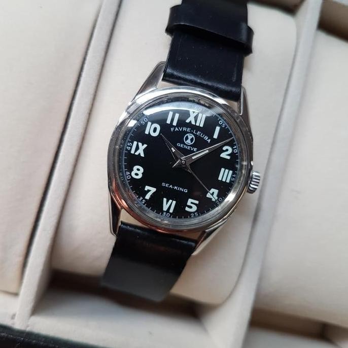 new  Jam Tangan Vintage Favre Leuba Sea King Swiss untuk Wanita Manual Wind