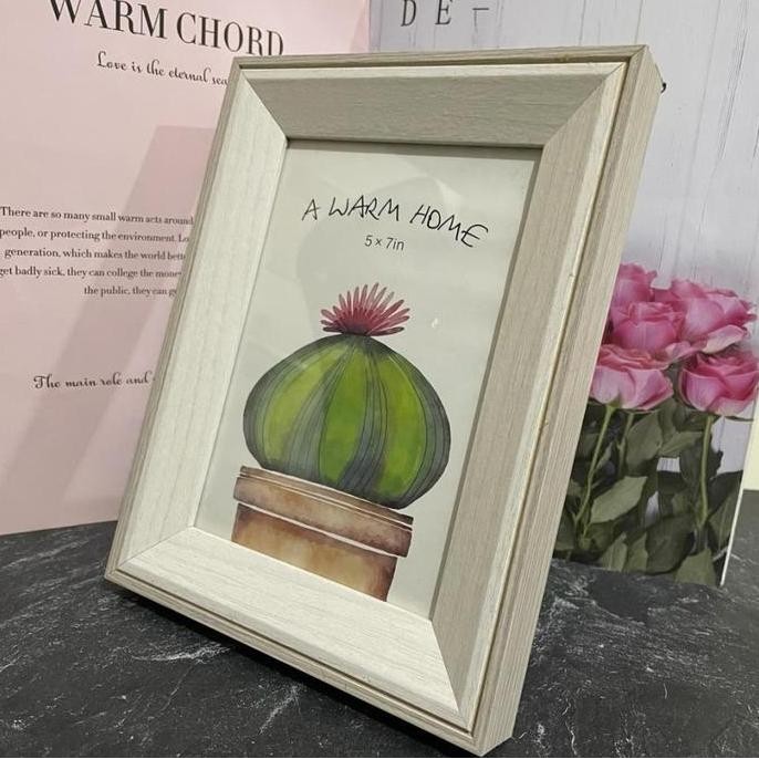 ready stock  Nordic Vintage  Wooden Photo Frame | Frame Foto Bahan Kayu