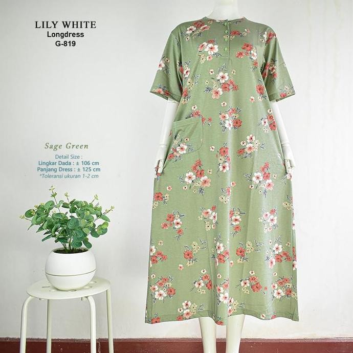 baru Daster Panjang Lily White