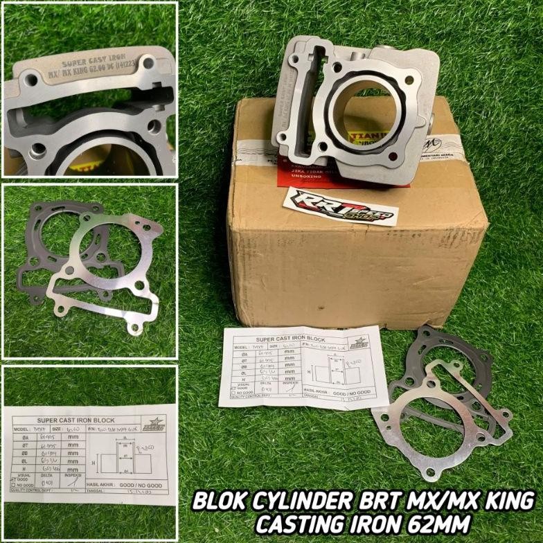 BLOK BLOCK SILINDER BRT MX / MX KING CASTING IRON 62MM