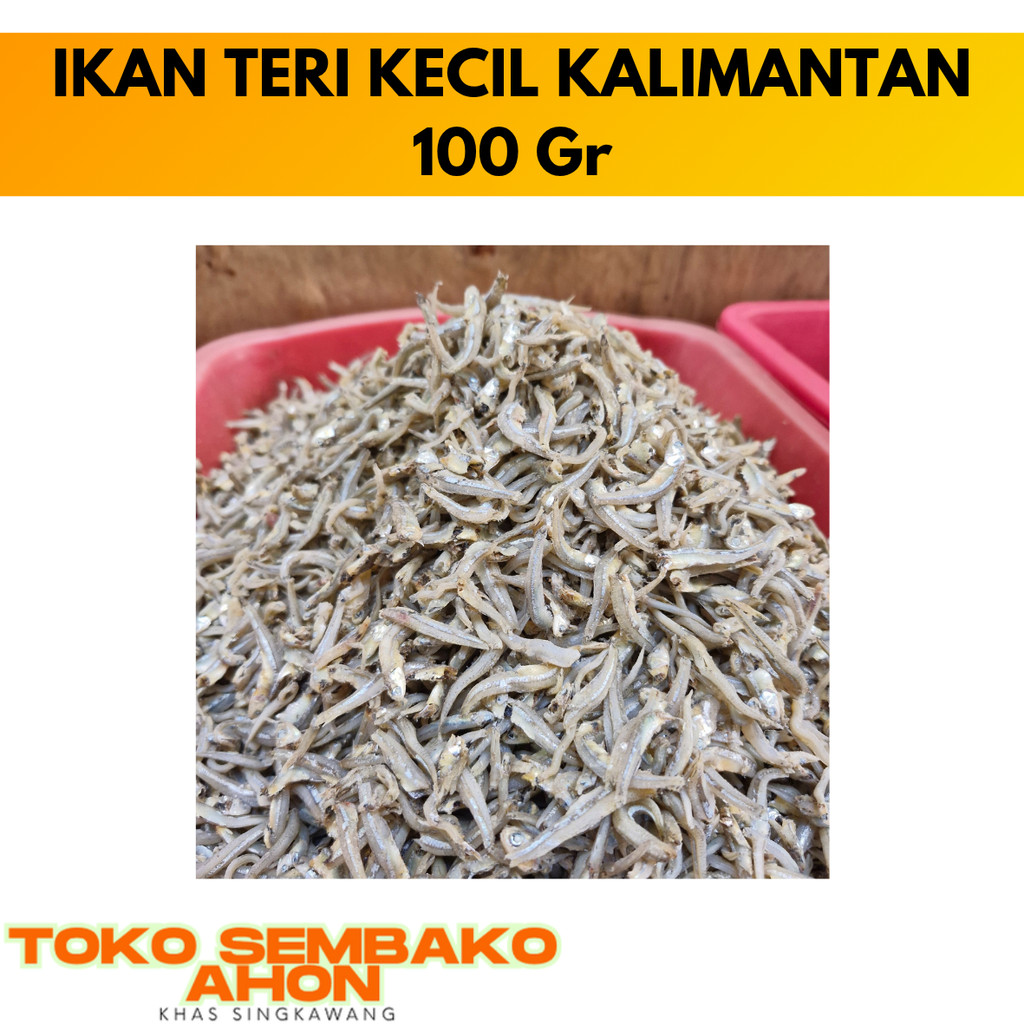 

100 gr - IKAN TERI KECIL (KALIMANTAN) / Teri Kalimantan Kering / Ikan Teri Halus / Teri Asin Kecil Asli Kalimantan