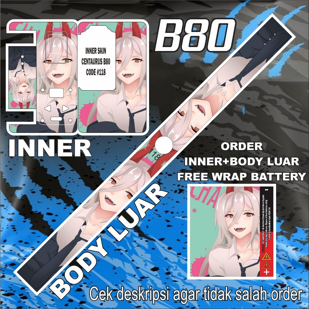 

Promo2pcs - Stiker B80 118 Garskin Stiker/not Case Premium Quality CustomCOD