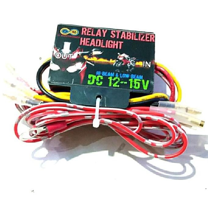 Parling Laris Relay Ac To Dc Converter Stabilizer Lampu Utama Motor High Low Beam