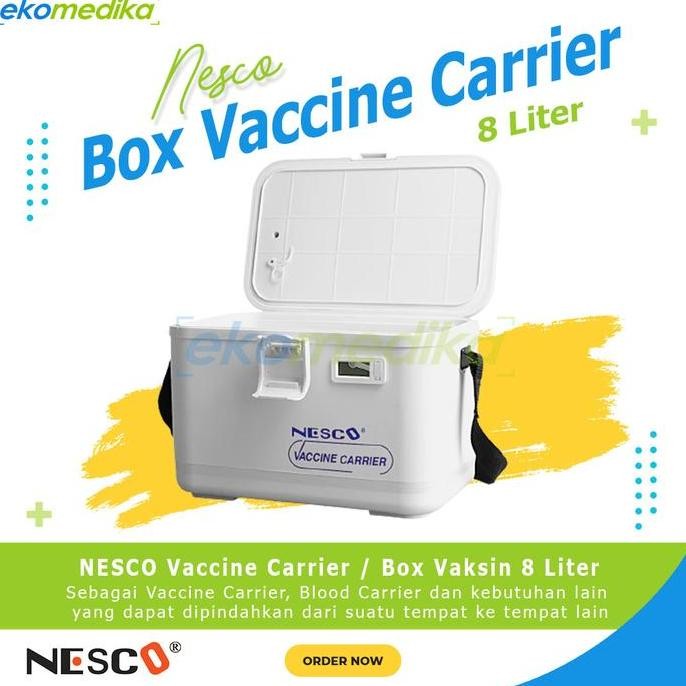 Vaccine Carrier Nesco 8L Cool Box Vaksin - Vaccine Carrier 8 Liter