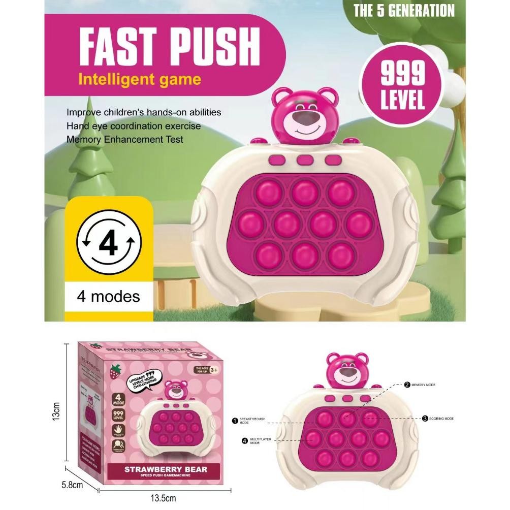 2024 New Pop It Elektronik Push Bubble Fidget Toys Pop It Game Console Electric Tekan Dan Main Konso