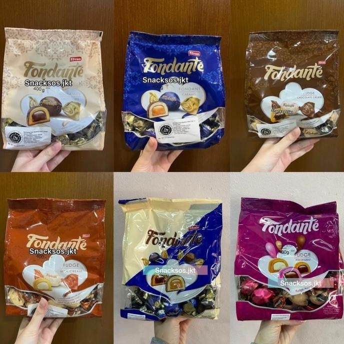 

ELVAN FONDANTE FUDGE CHOCOLATE CREAM / MILK CREAM / FONDANT CARAMEL / CARAMEL CHOCOLATE