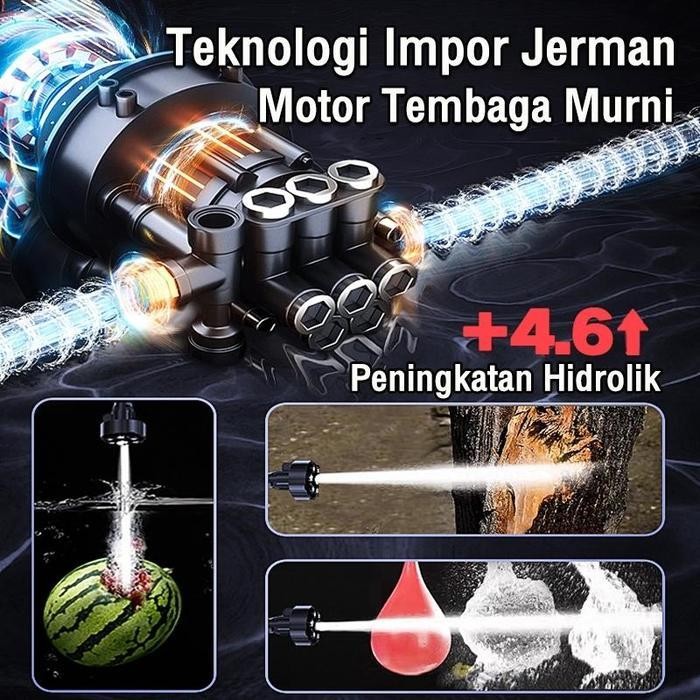 Reaim 688V 250Bar Mesin Cuci Steam Mobil Dan Motor Baterai /Jet Cleaner / Alat Steam Cuci Motor & Mo