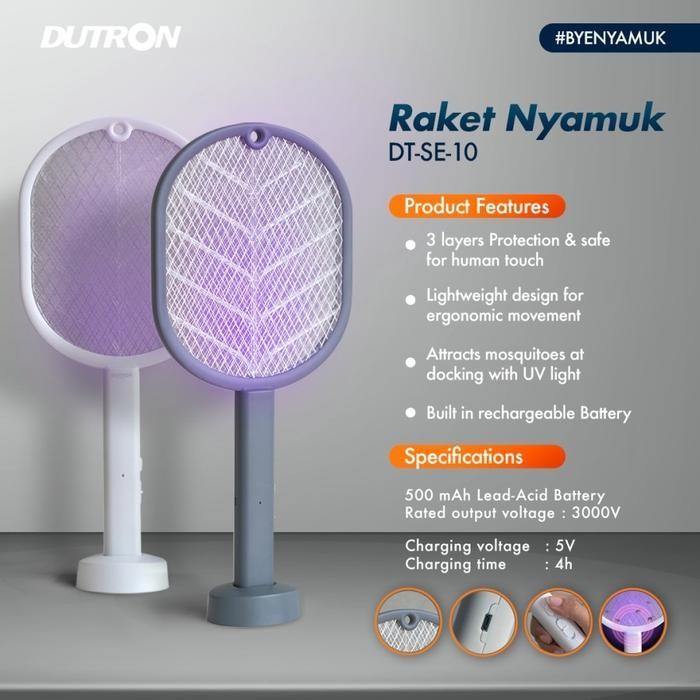 RAKET NYAMUK LISTRIK DUTRON SE-10 Ori