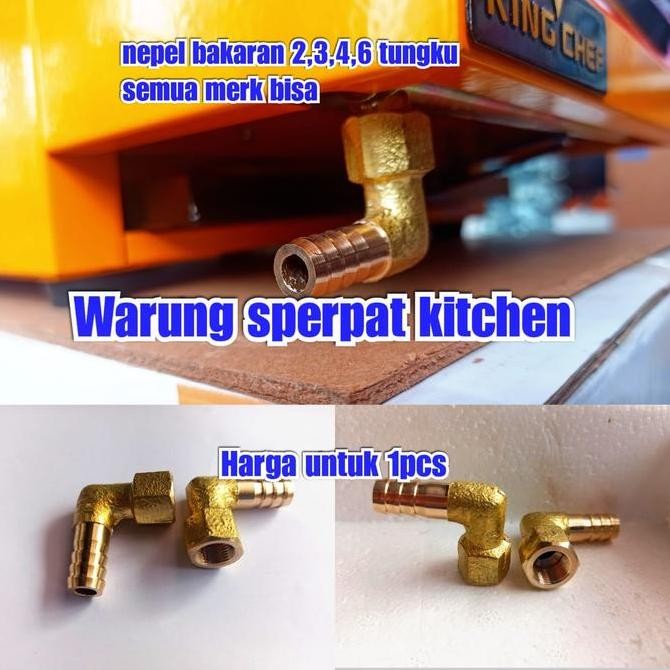 New Nepel/Nokzel Sambungan Kompor Panggangan 2 3 4 Tungku