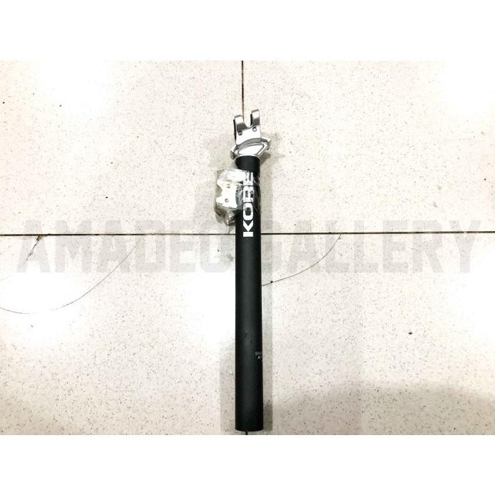Part Sepeda Seatpost 309 Kore Carbon Nos Vintage Black Silver Ready