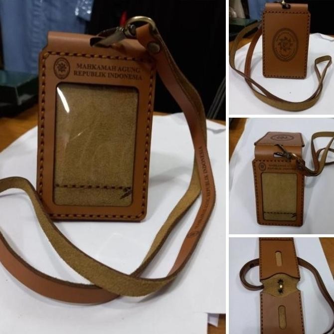 

BEBAS ONGKIR - Nametag id card Holder Mahkamah Agung (Asli kulit)