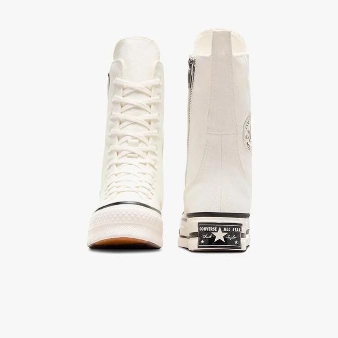 Sepatu Sneakers Wanita Converse Chuck 70 Plus Xhi Black/White/Egret (Best Quality)