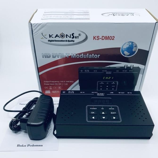 BEBAS ONGKIR - Kaonsat KS - DM02 HD DVB-T Modulator, Digital Modulator, HDMI Modulato