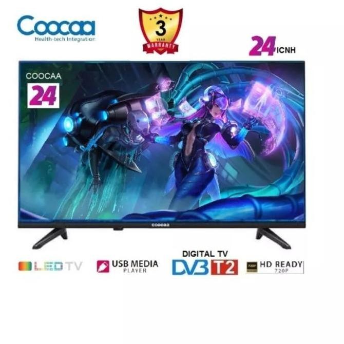 BEBAS ONGKIR - New Coocaa-Weyon LED TV Digital 24 inch HD Televisi Digital DVB-T2