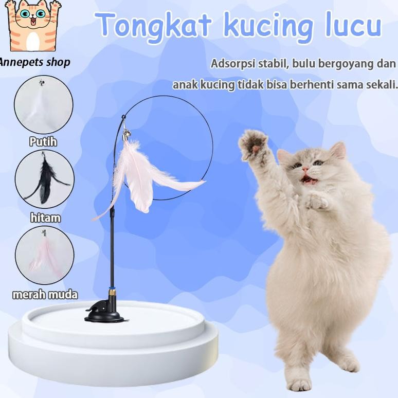 Mainan Kucing Tongkat Mainan Kucing Lucu Tongkat Kucing Tongkat Bulu Mainan Kucing Tongkat Bulu Mele