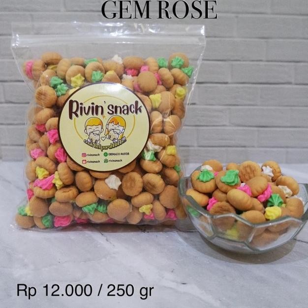 

My56 Gem Rose / Gem Ice Cream / Gem Burger 250Gr (Kue Monas / Gem Gula Bunga)