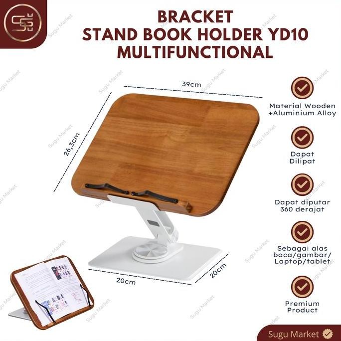 

BEBAS ONGKIR - Penyangga Sandaran Buku YD10 | Stand Reading Holder Tatakan Buku Lipat