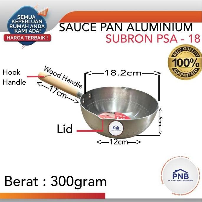 New Subron Panci Susu Panci Rebus Alumunium Tebal Aloy 18Cm Pegangan Kayu