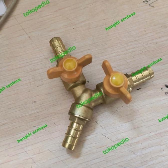 Diskon Cabang Stop Kran Selang Gas/Cabang 3/Pararel Selang Gas