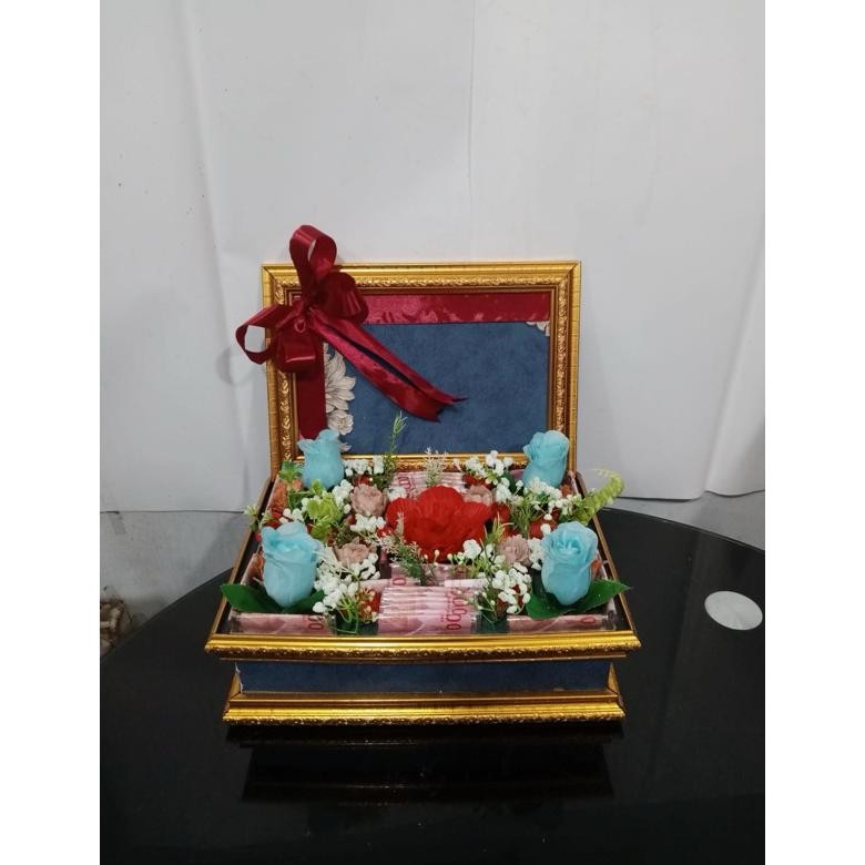 Uk-12 Buket Uang Bunga Jumbo Kado Ultah Uang Money Bucket Hadiah Ultah Birthday Buket Besar