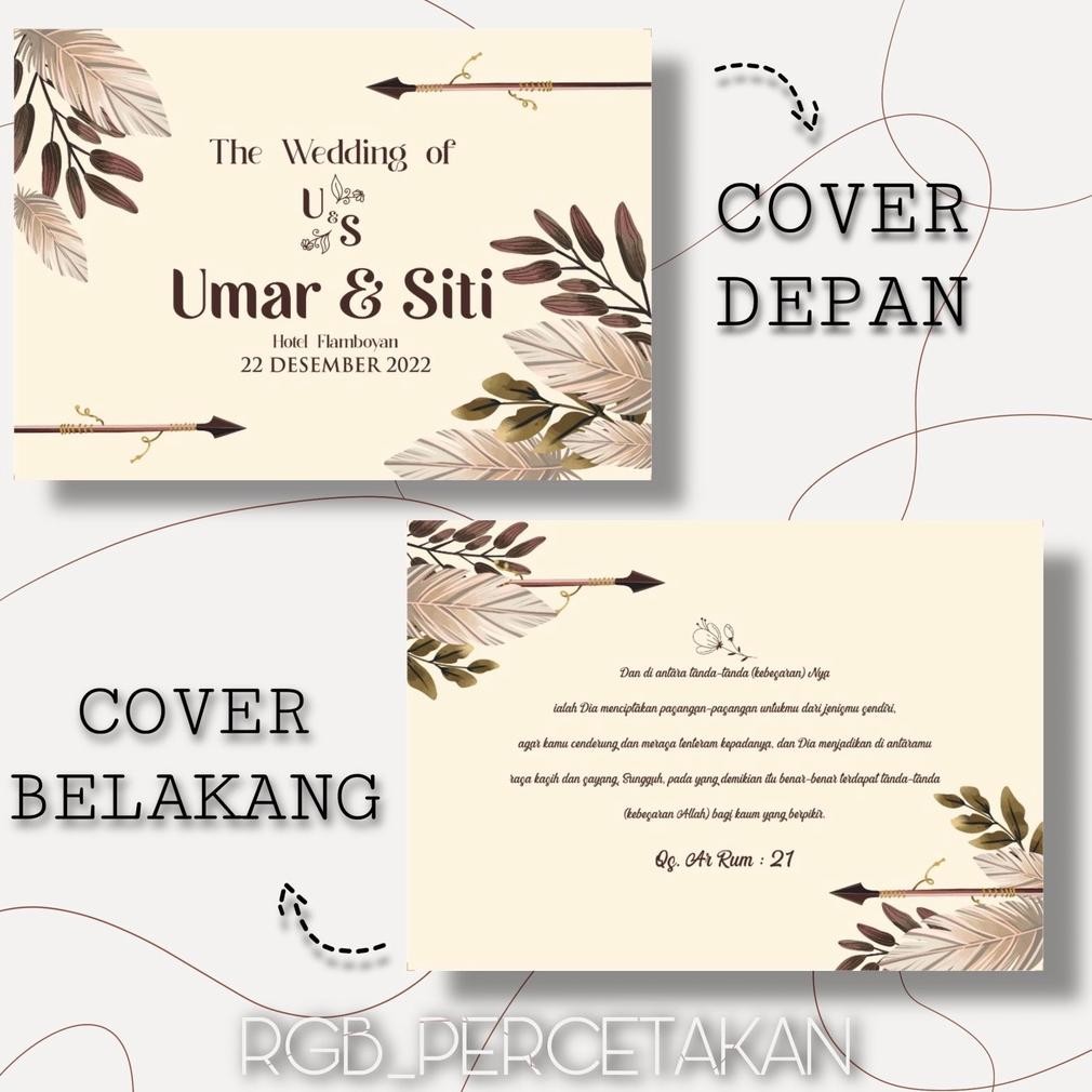 

Buku tamu pernikahan custom nama / Guest book wedding DiM
