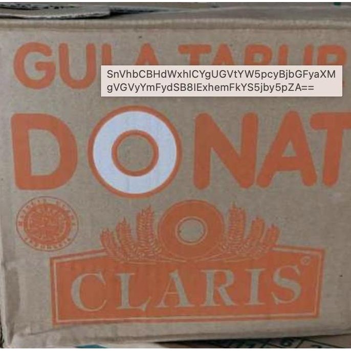 

Gula Donat Claris 16250G Dus / Gula Halus Donat Claris Oren Dus