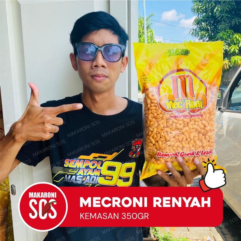 

Mecroni 350Gr Makaroni Gurih Renyah Kemasan Bumbu Rasa Balado / Original Berkualitas