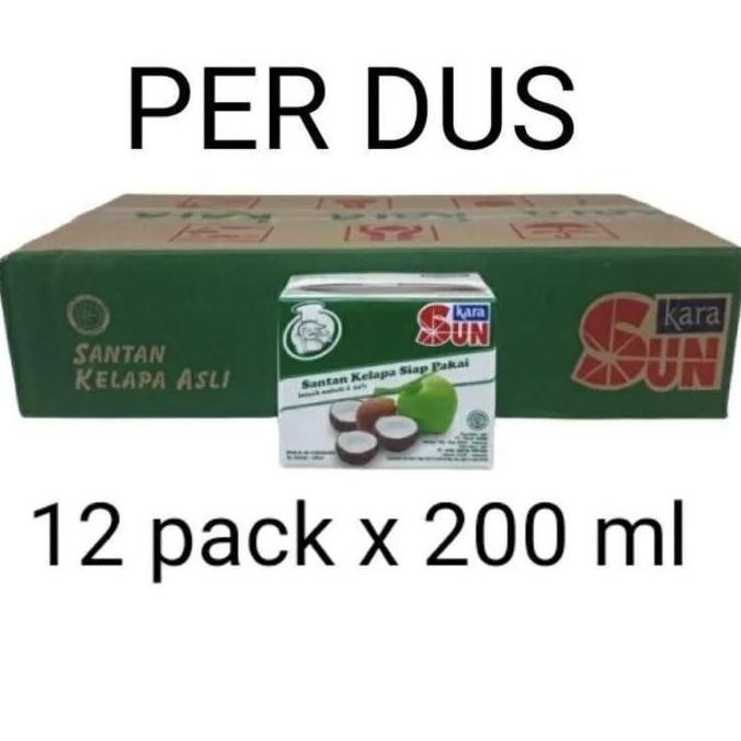 

Sun Kara Santan 200Ml Dus Isi 12 / Santan Kelapa Sun Kara 200 Ml Dus