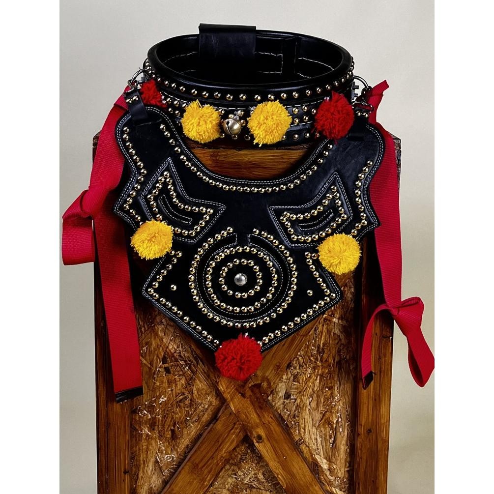 kalung domba garut / gongseng kulit sapi asli DiM