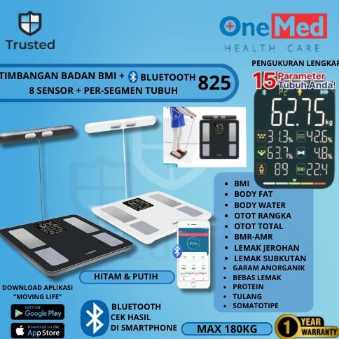 Timbangan Digital Onemed Body Fat BMI Android/iOS / Timbangan Badan BMI, Body Fat Onemed DiM