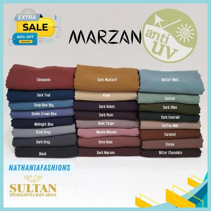 KAIN SULTAN BAHAN UNTUK GAMIS ABAYA MAZEN - MARZAN  BY NATHANIA FASHIONS TERJAMIN BEST 