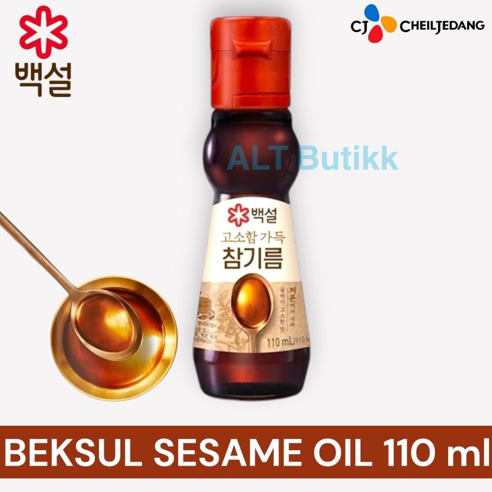 

READY STOCK BEKSUL SESAME OIL 110 ML | MINYAK WIJEN 100% MURNI | PRODUCT OF KOREA
