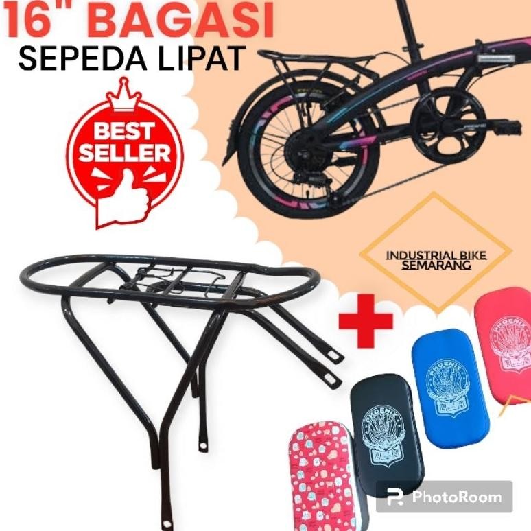 Cod 16 Inch Bagasi Sepeda Belakang Bagasi Sepeda Lipat Boncengan Sepeda Lipat Busa Boncengan Bagasi 